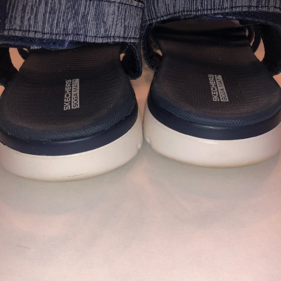 Skechers Blue Comfort Sandals GUC 9 - Picture 3 of 5